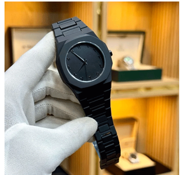Arabic AURA Watch - Butterfly Lock with Fiber Chain