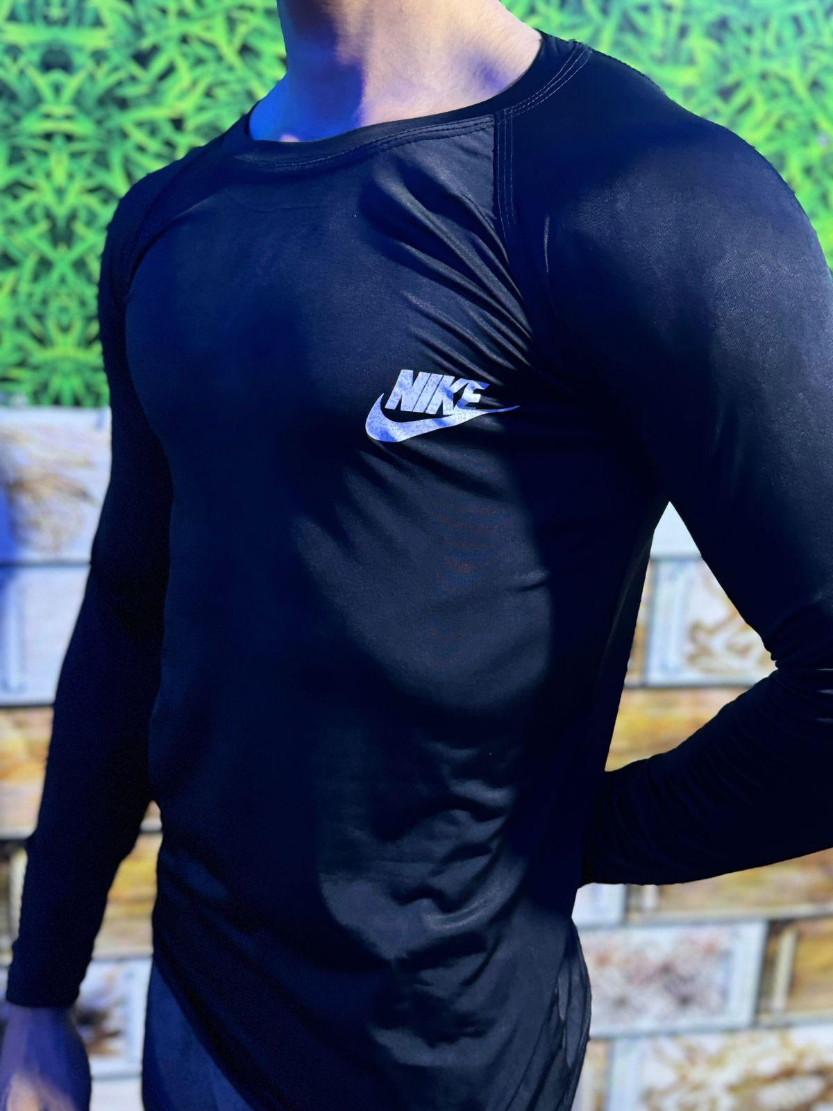 Full Sleeve Black Compression Tee - Gym Wear Active Wear