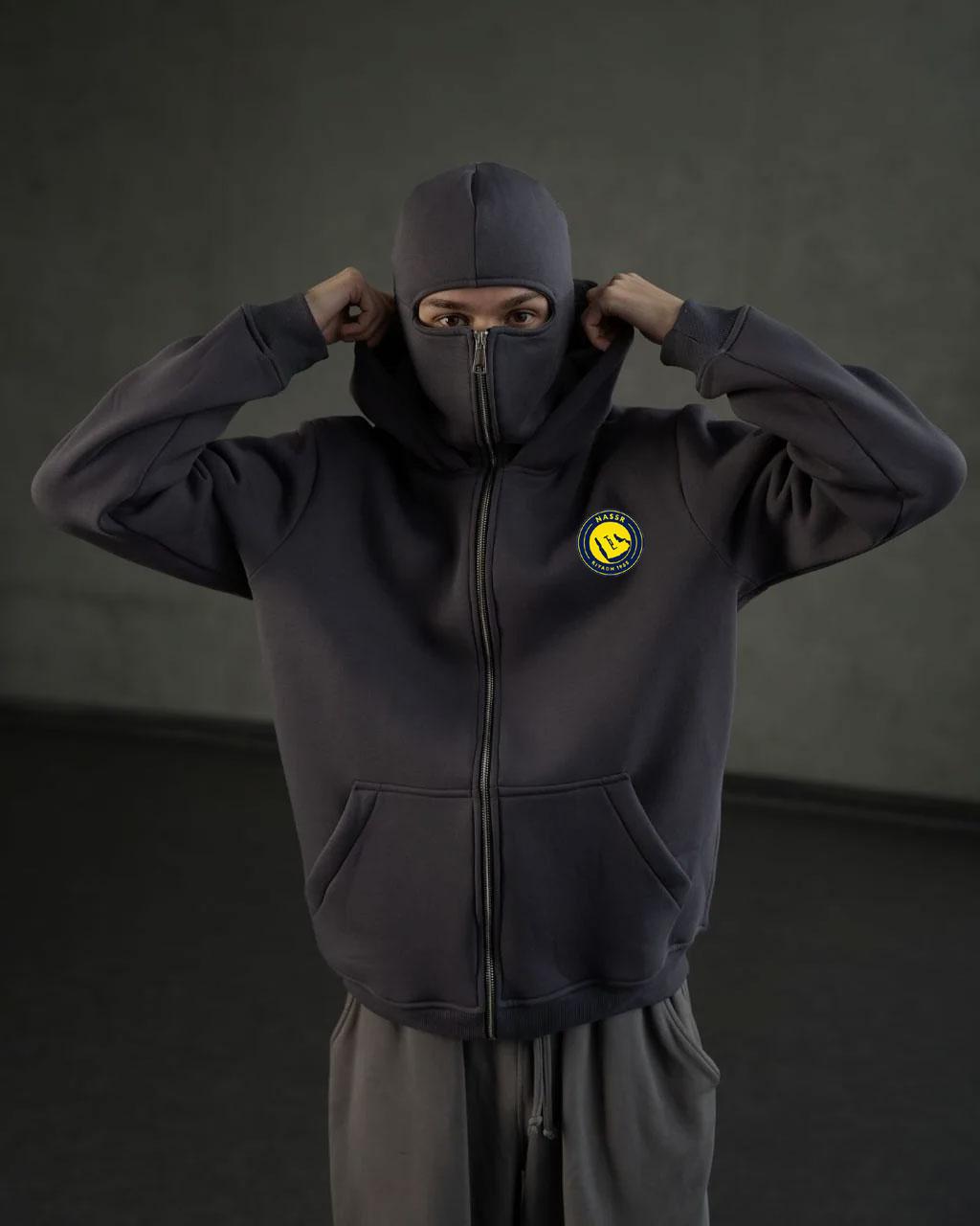 Crisitiano Ronaldo CR7 Al Nassr FC Ninja Balaclava Hoodie with Mask