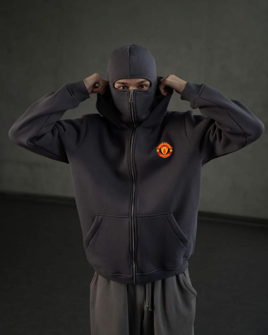 Crisitiano Ronaldo CR7 Manchester United Ninja Balaclava Hoodie with Mask