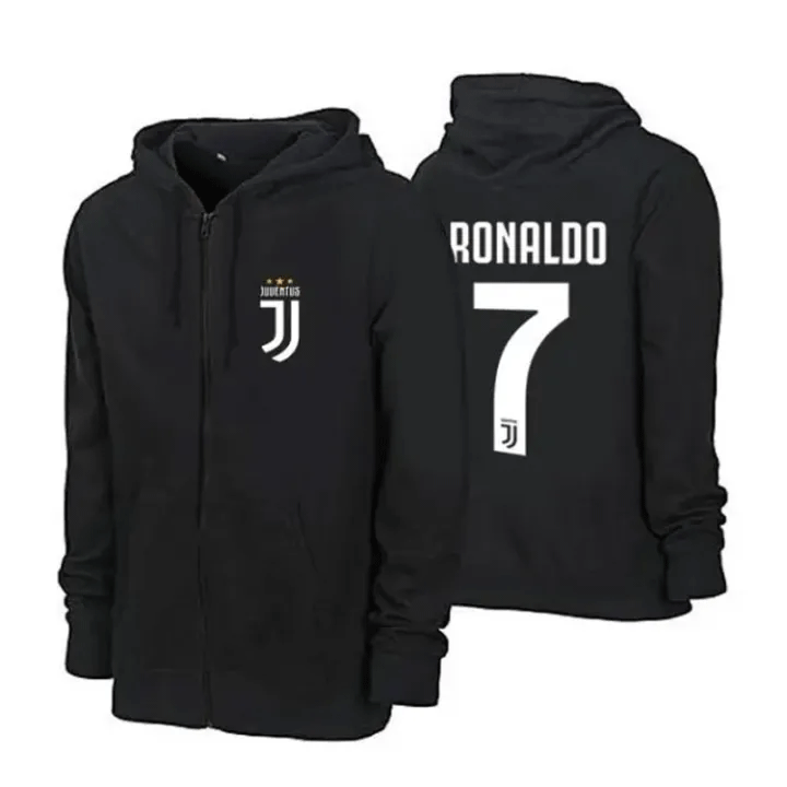 Crisitiano Ronaldo CR7 Juventus Fleece Hoodie Zipper