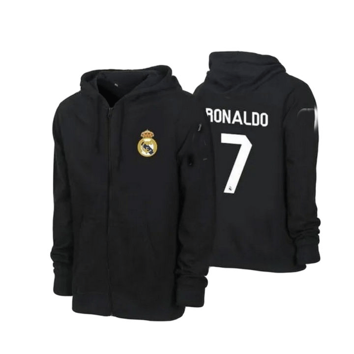 Crisitiano Ronaldo CR7 Real Madrid Fleece Hoodie Zipper