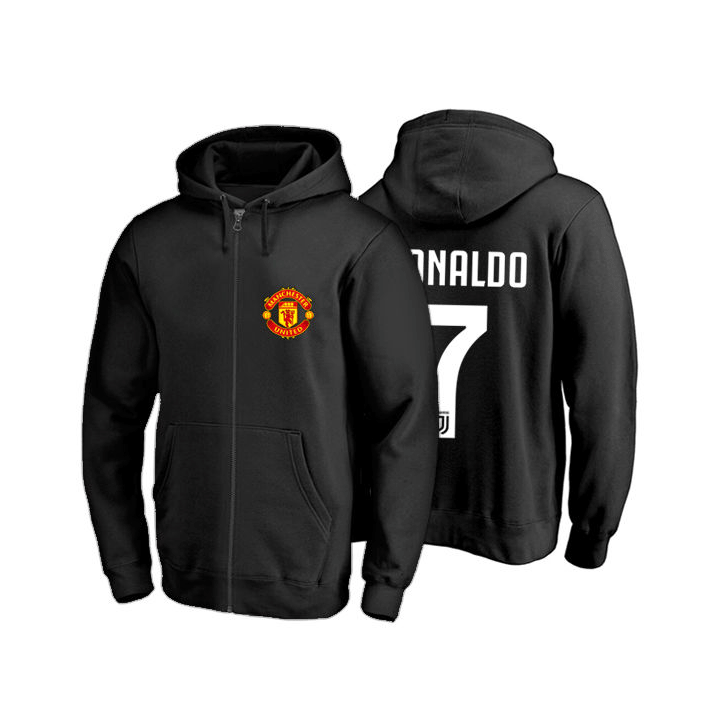 Crisitiano Ronaldo CR7 Manchester United Fleece Hoodie Zipper