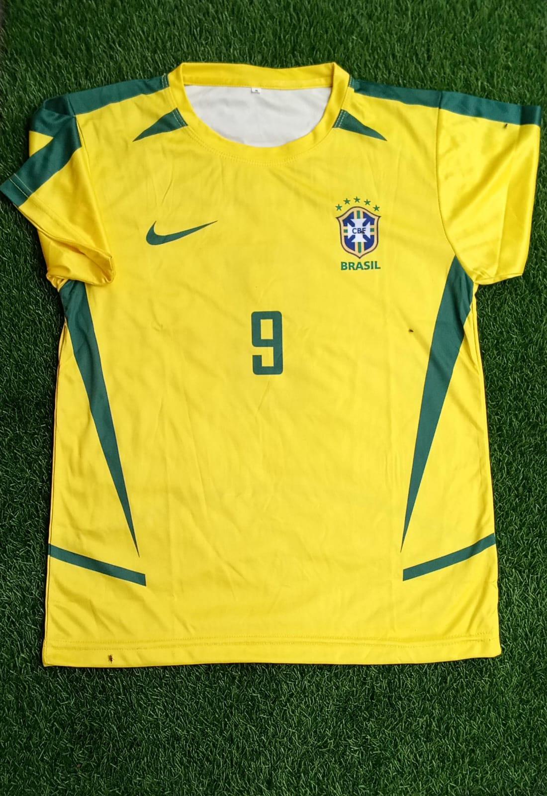Ronaldo Nazario R9 Retro Brazil 2002 Worldcup Jersey