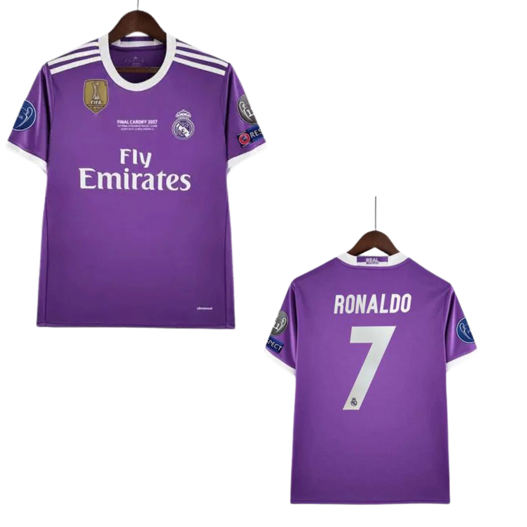 Real Madrid UCL Final 2017 Retro Jersey - Half Sleeve - Cristiano Ronaldo