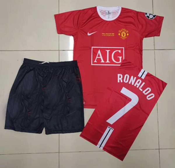 Manchester United 2008 Retro Cristiano RONALDO Kit Shirt and Short